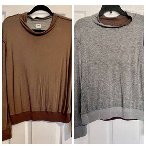 Vintage D&G Reversible Sweatshirt Long Sleeve Gray / Brown